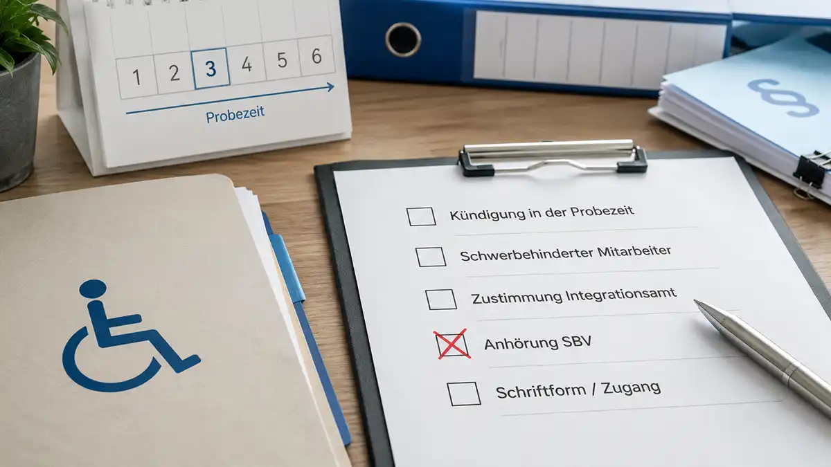 Kündigung Probezeit Arbeitsrecht Schwerbehindert Kanzlei Dortmund Anwalt