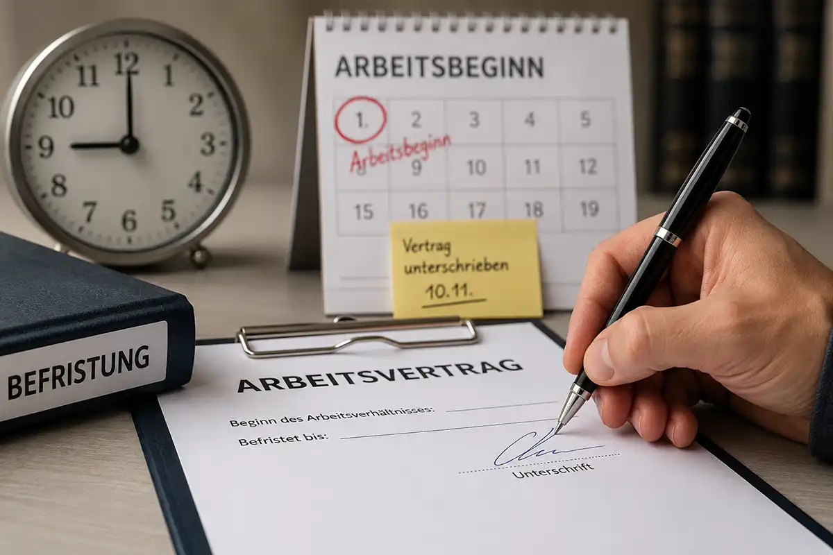 Befristung zu spät unterschrieben - Vertrag unbefristet - Kanzlei Arbeitsrecht Dortmund Anwalt